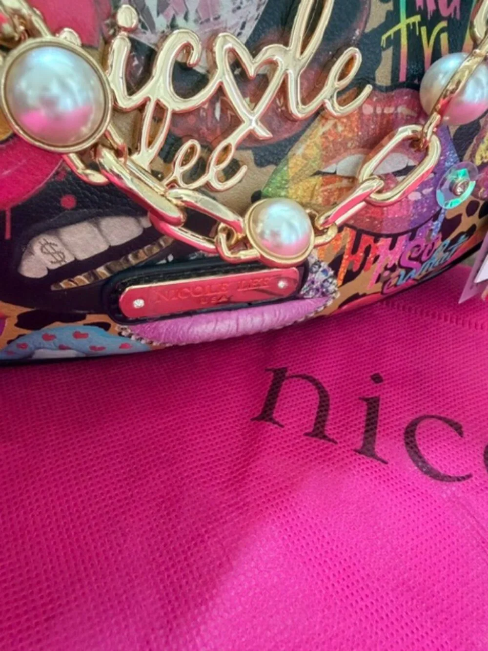 Nicole Lee ALL EMOTION Hobo/Shoulder Bag - NWT